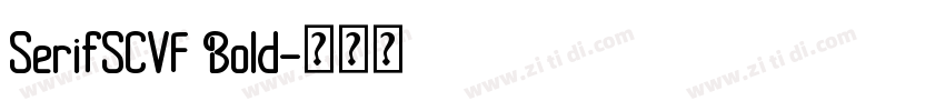 SerifSCVF Bold字体转换